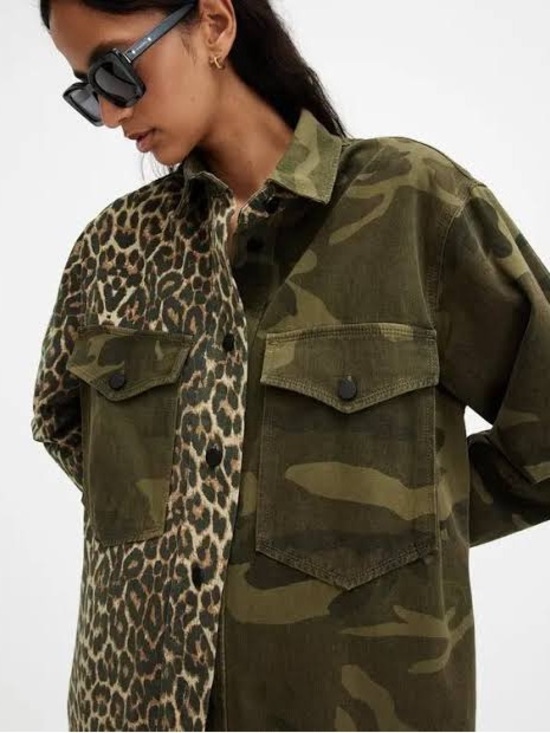 All Saints Dresses & Skirts - All Saints NWT Camo Shacket Dress